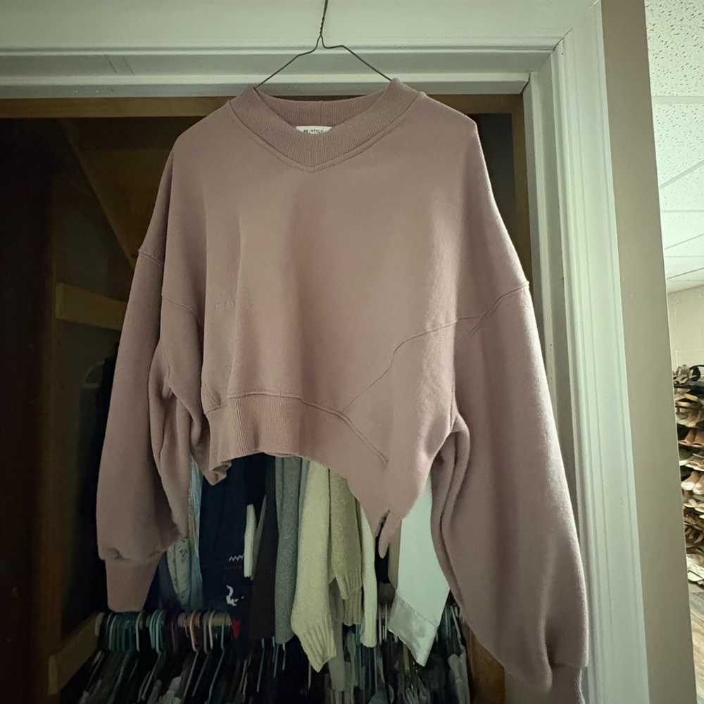 Women's Mauve Crew Neck Sweater
